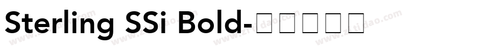 Sterling SSi Bold字体转换